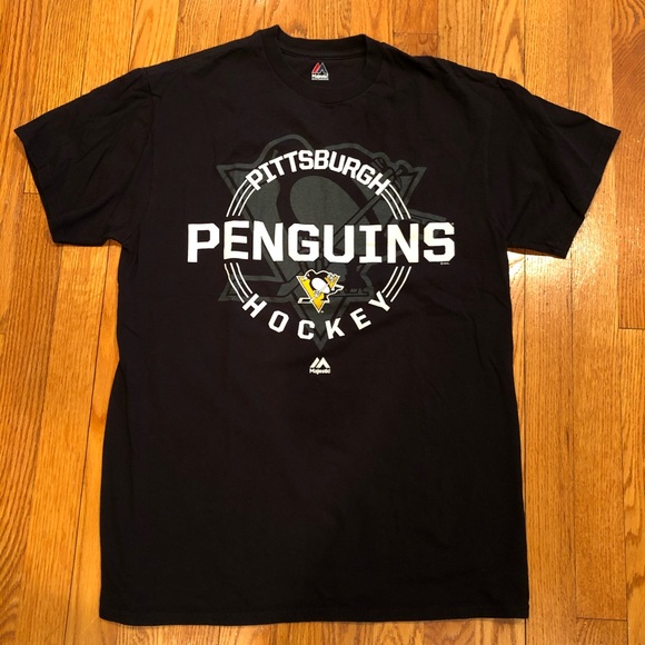 Majestic Pittsburgh Penguins Hockey T-Shirt - Picture 9 of 9
